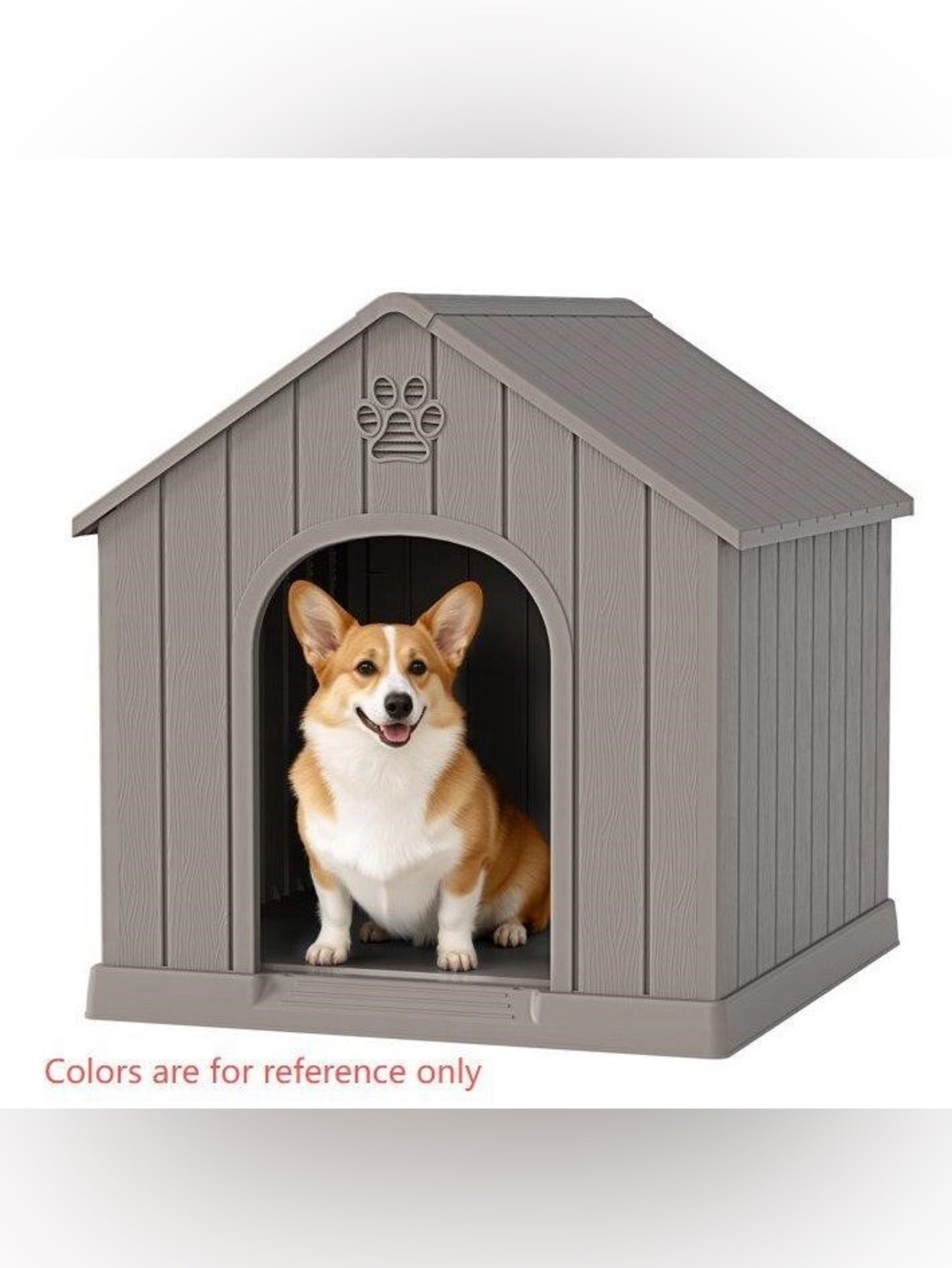 NEW Dog House- PP Waterproof Dog Shelter with Air Vents & Elevated Floor